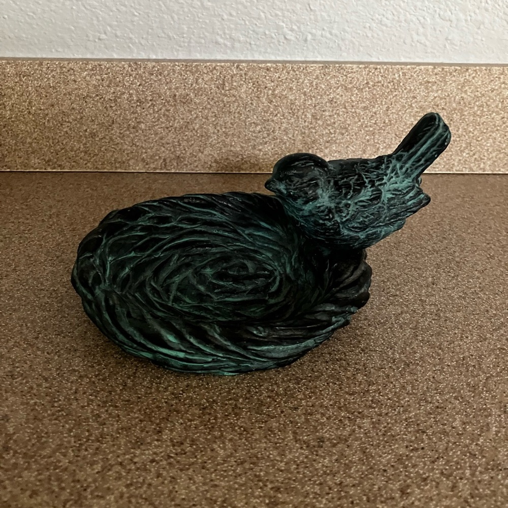 Green Bird Decorative Dish